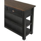Solid Wood 2-Drawer Sofa Console Table