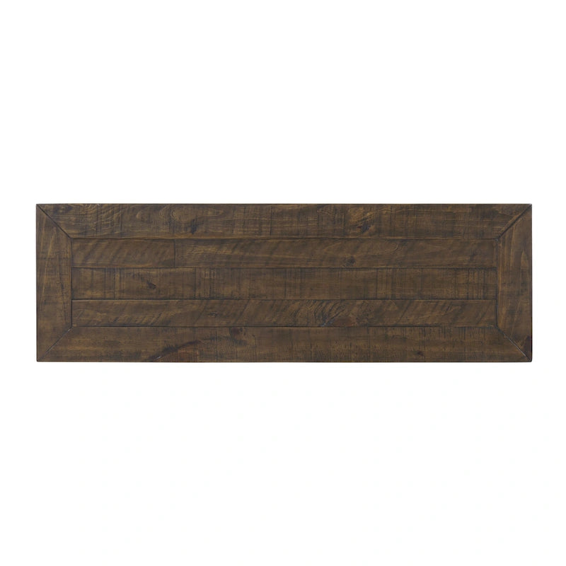 Solid Wood 2-Drawer Sofa Console Table