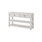 Solid Wood 2-Drawer Sofa Console Table