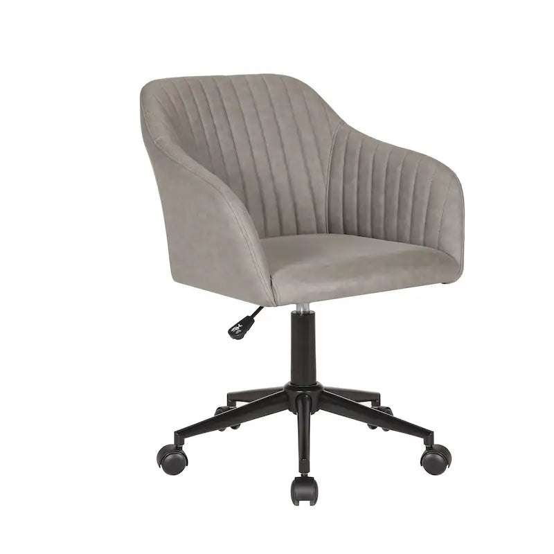 Porthos Home Madison Office Desk Chair, Tufted PU Leather Upholstery
