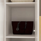 70. H x 47.2 W Wardrobe Cabinet Armoire Three Doors In White Closet