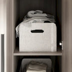 70. H x 47.2 W Wardrobe Cabinet Armoire Three Doors In White Closet