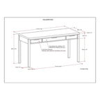 WYNDENHALL Fabian SOLID WOOD Contemporary 60 inch Wide Desk