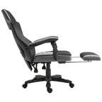 Home Office Chair Adjustable Height Recliner with Retractable Footrest, Mesh Back