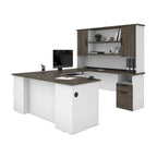 71W U or L-Shaped Executive Desk with Hutch