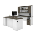 71W U or L-Shaped Executive Desk with Hutch