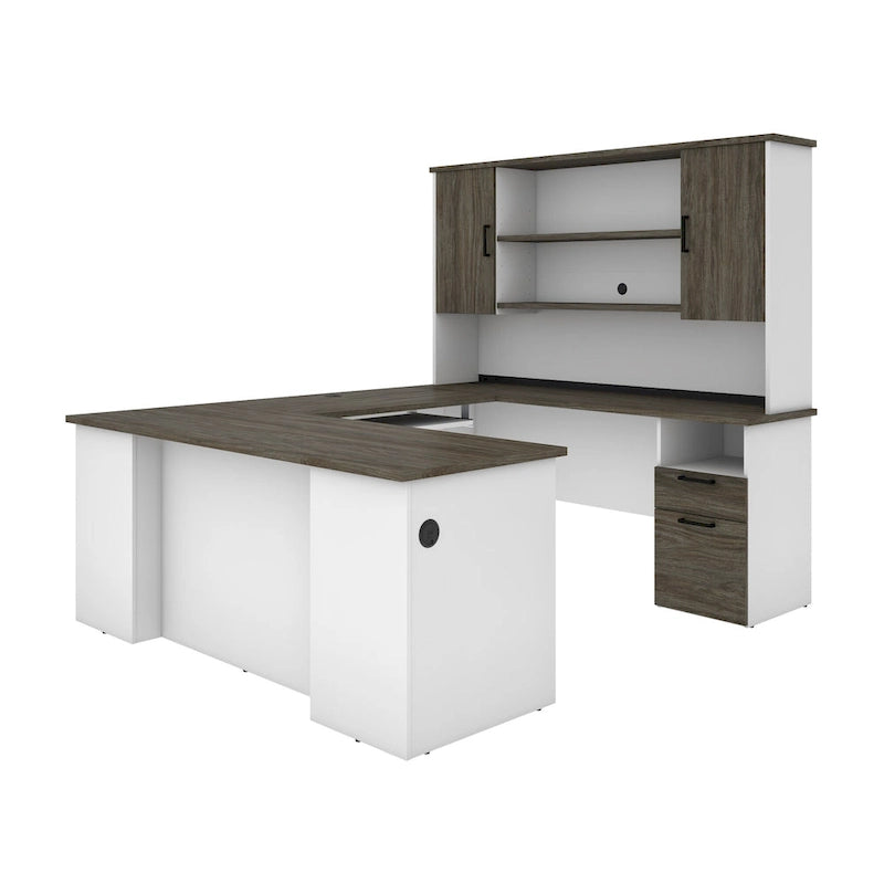 71W U or L-Shaped Executive Desk with Hutch