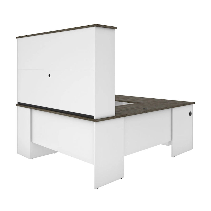 71W U or L-Shaped Executive Desk with Hutch