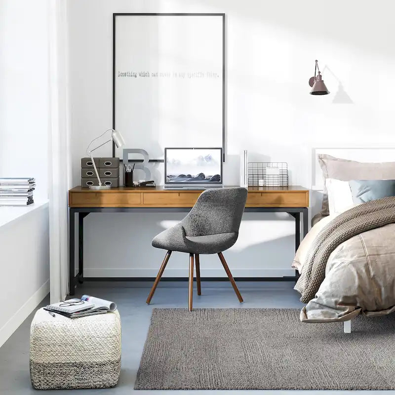 WYNDENHALL Devlin SOLID WOOD Industrial 72 inch Wide Wide Desk