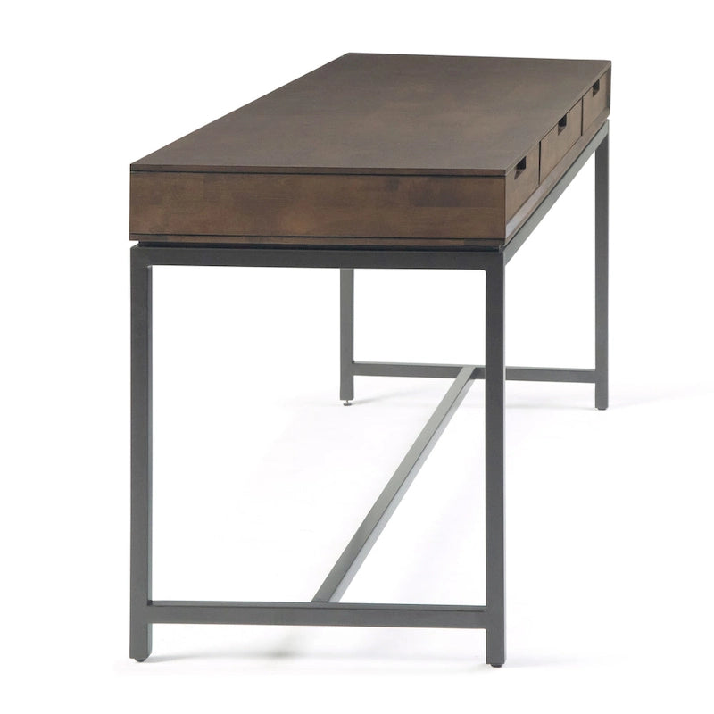 WYNDENHALL Devlin SOLID WOOD Industrial 72 inch Wide Wide Desk
