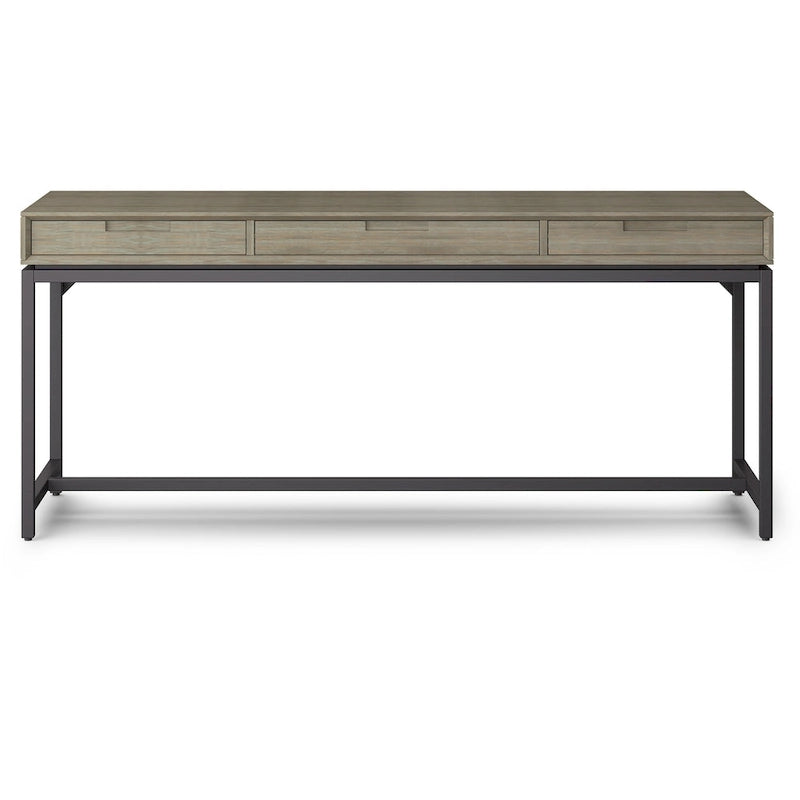 WYNDENHALL Devlin SOLID WOOD Industrial 72 inch Wide Wide Desk