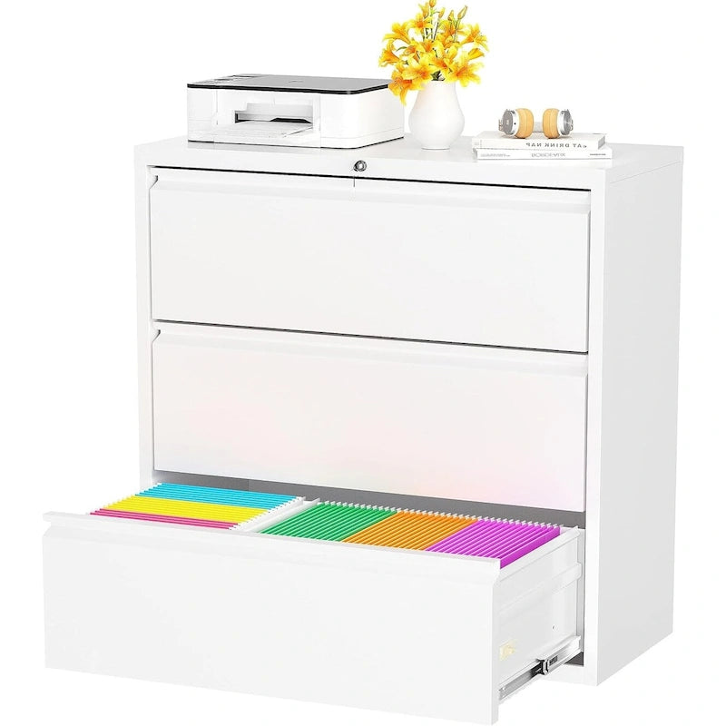 3 Drawer Metal Locking File Cabinet for Home Office