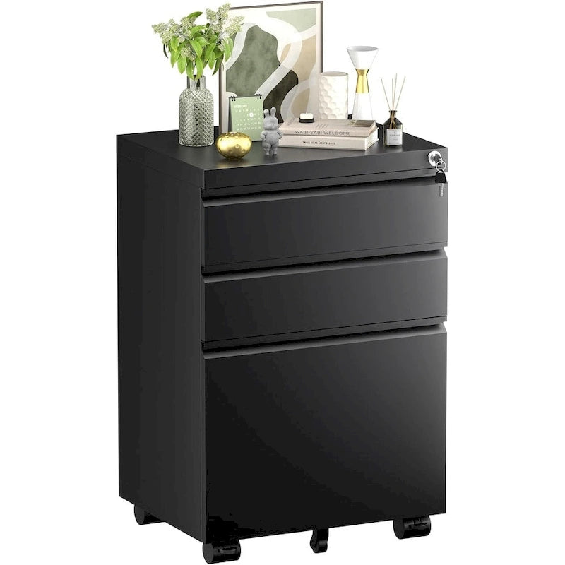 3 Drawer Metal Locking File Cabinet for Home Office