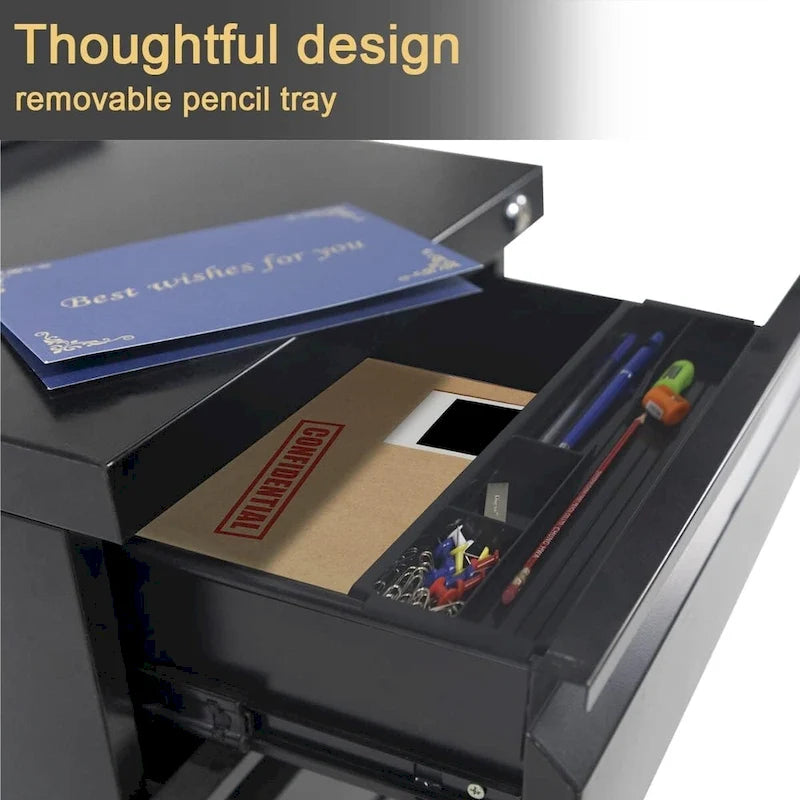 3 Drawer Metal Locking File Cabinet for Home Office