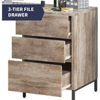 Mixoy L-Shaped Computer Desk with Drawers, Large Corner Office Desk, Modern Executive Desk, Writing Table Workstation