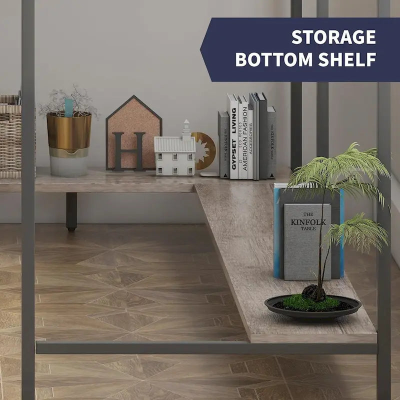 Mixoy L-Shaped Computer Desk with Drawers, Large Corner Office Desk, Modern Executive Desk, Writing Table Workstation