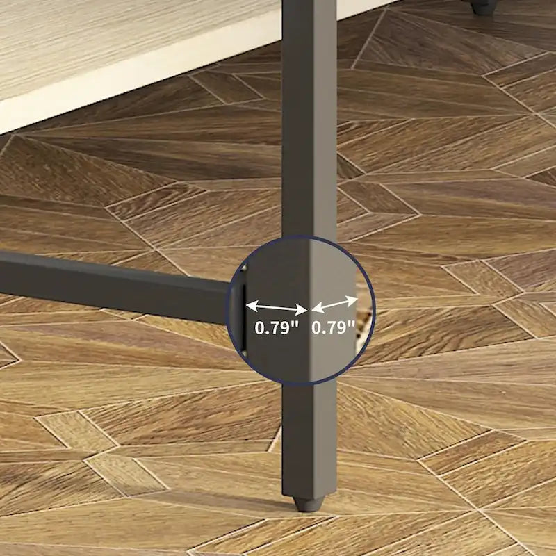 Mixoy L-Shaped Computer Desk with Drawers, Large Corner Office Desk, Modern Executive Desk, Writing Table Workstation