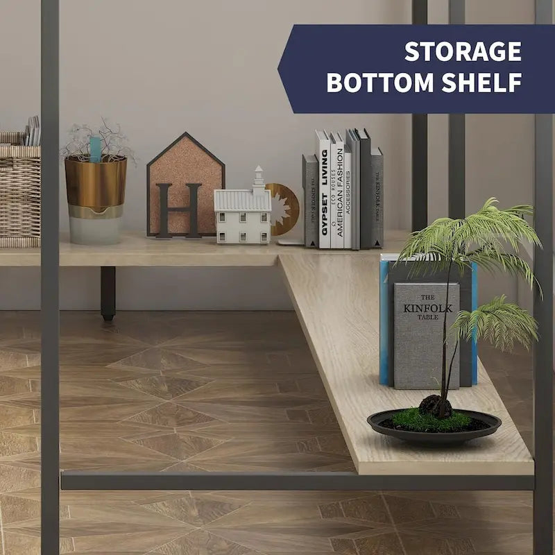 Mixoy L-Shaped Computer Desk with Drawers, Large Corner Office Desk, Modern Executive Desk, Writing Table Workstation