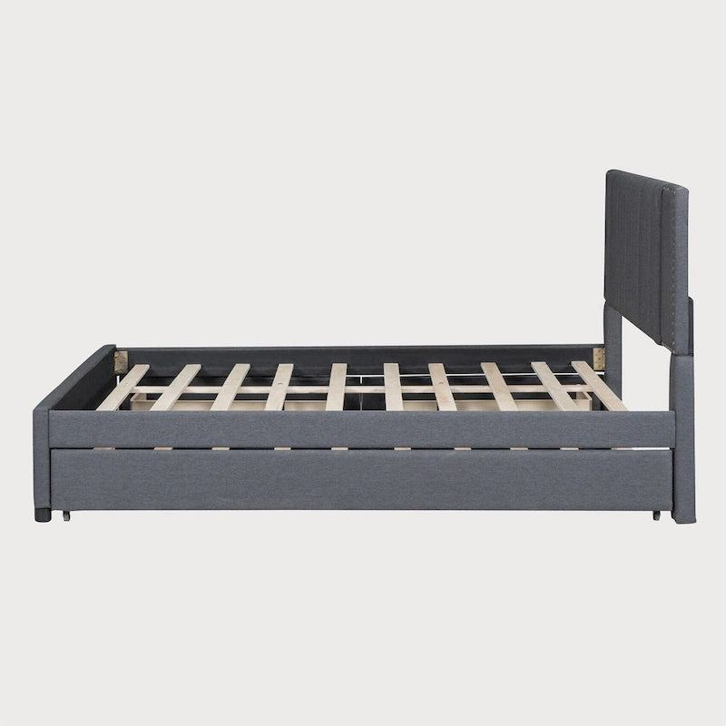 Queen Size Bed with Twin XL Size Trundle