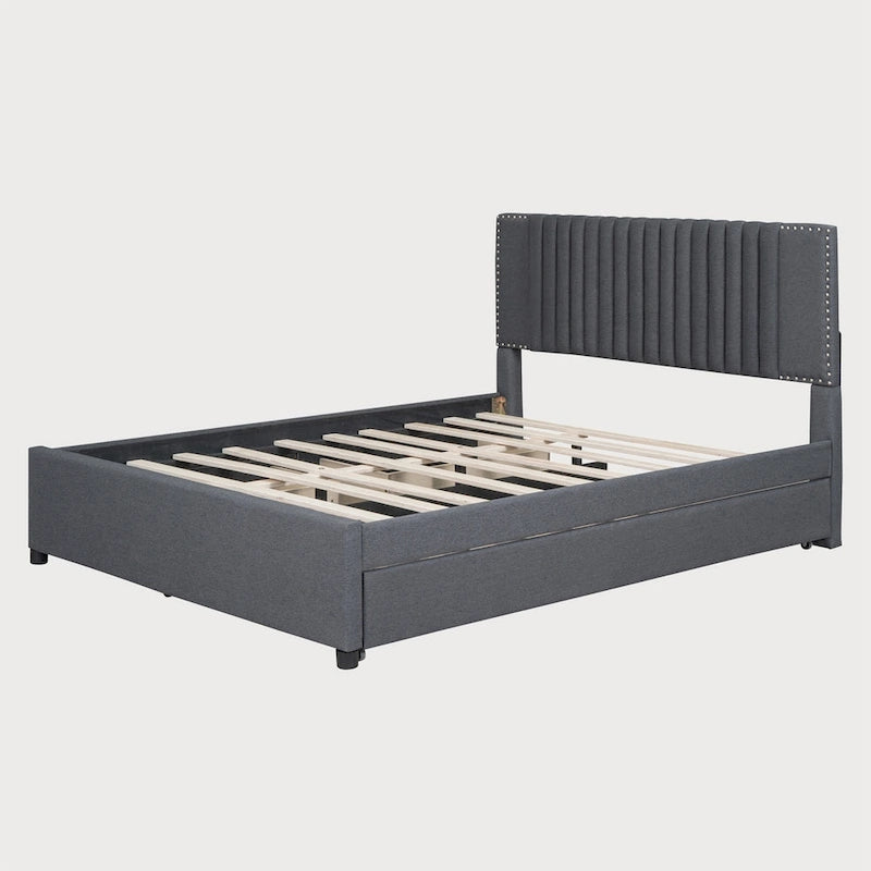 Queen Size Bed with Twin XL Size Trundle