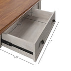 Oaklyn Antique 1-drawer Desk with Charging Station by iNSPIRE Q Classic