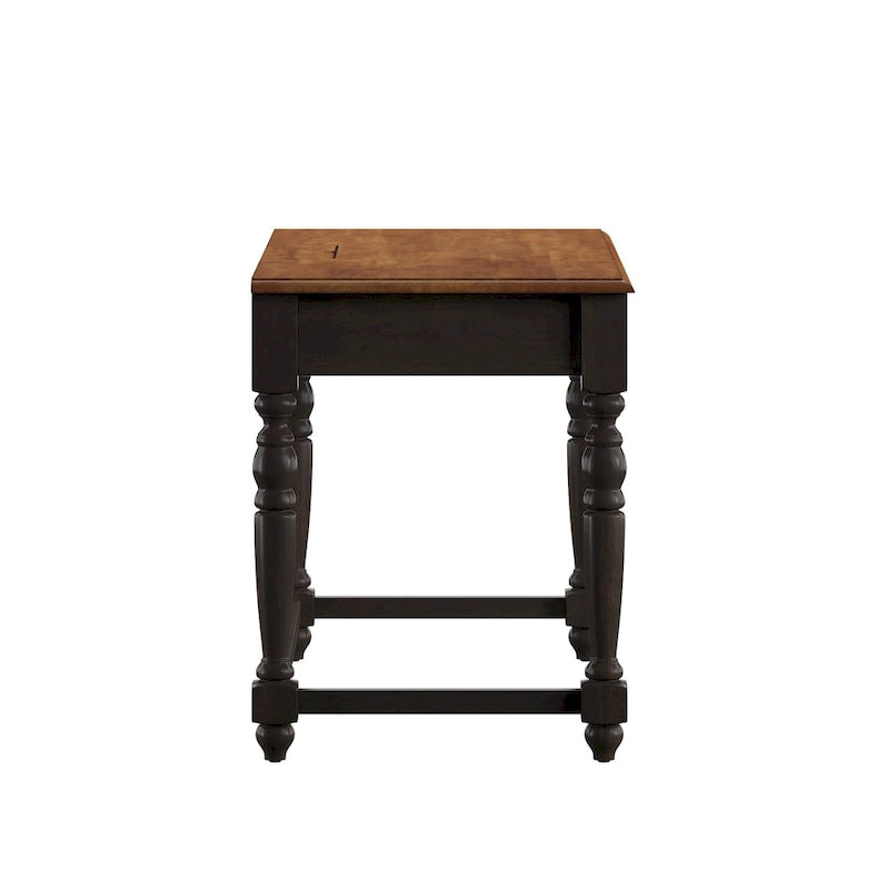 Oaklyn Antique 1-drawer Desk with Charging Station by iNSPIRE Q Classic