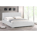  White Modern Queen-size Platform Bed
