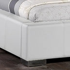 White Modern Queen-size Platform Bed