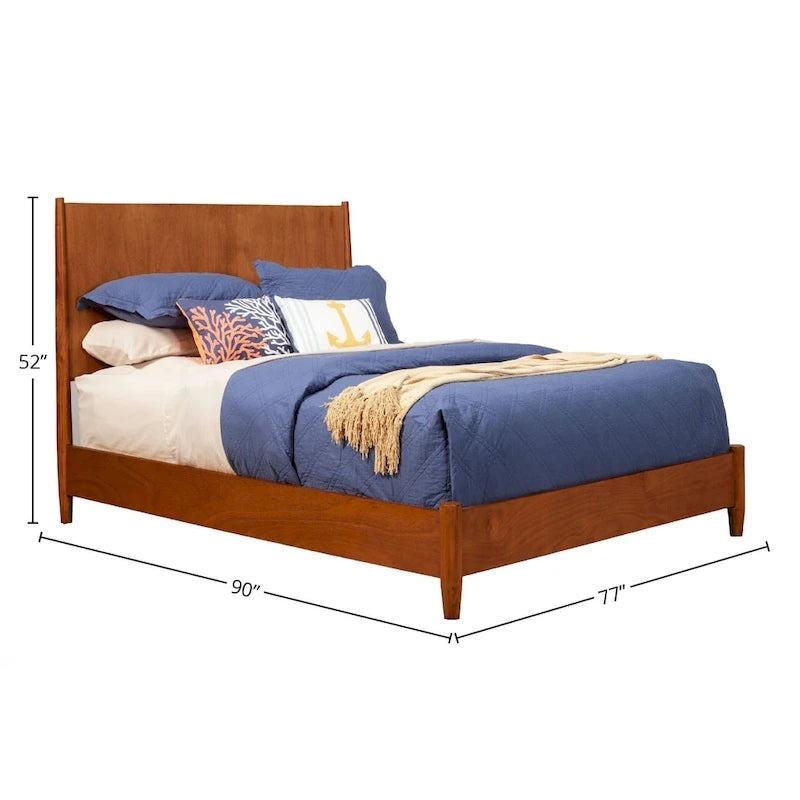 Carrington Grenivik Mid Century Modern Panel Bed