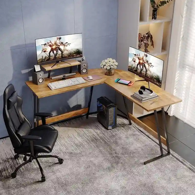 Homall L-Shaped Gaming Desk Computer Corner Desk Office Writing Desk