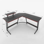 Homall L-Shaped Gaming Desk Computer Corner Desk Office Writing Desk