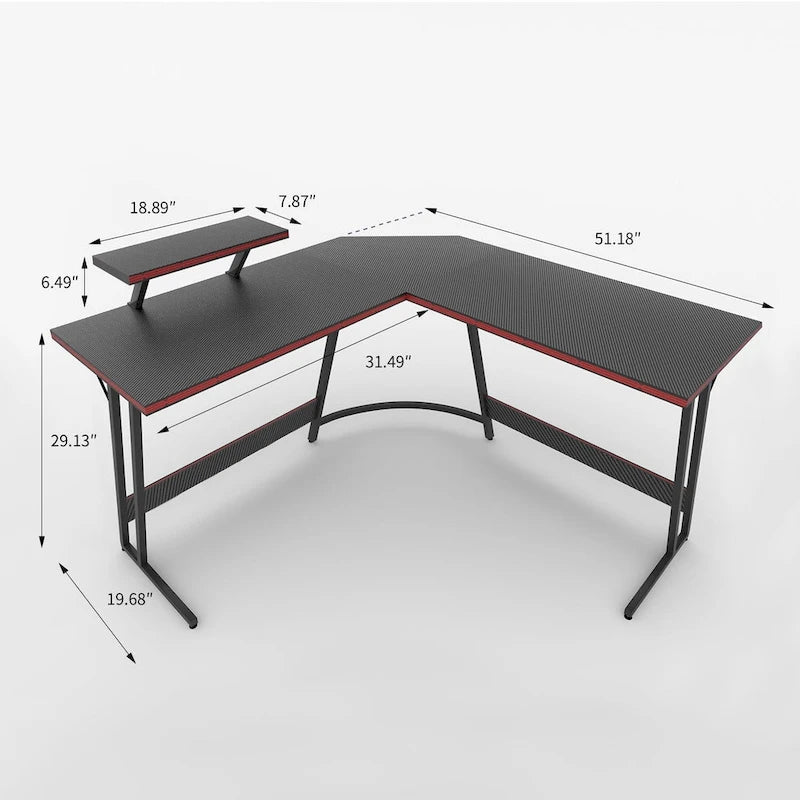 Homall L-Shaped Gaming Desk Computer Corner Desk Office Writing Desk
