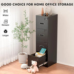 18 Deep 4 Drawers Vertical Metal Locking File Cabinet with with 4 Adjustable Hanging Frame for Home Office