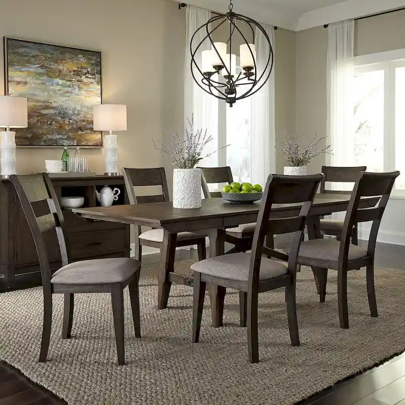 Panel Back Wood Dining Chairs