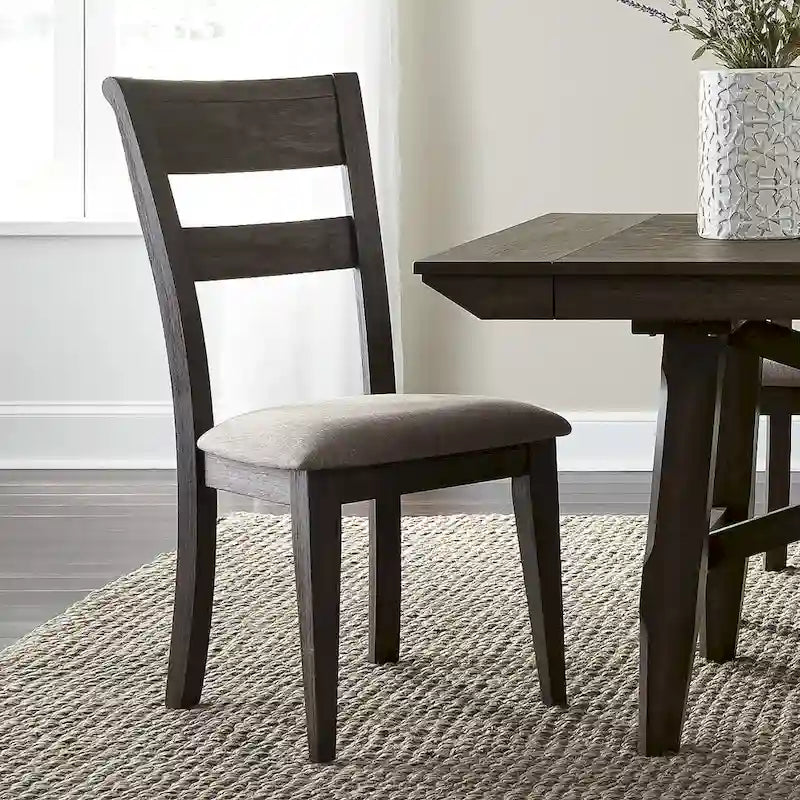 Panel Back Wood Dining Chairs