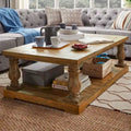  Light Natural Baluster 55-inch Coffee Table by iNSPIRE Q Artisan