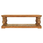 Light Natural Baluster 55-inch Coffee Table
