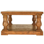Light Natural Baluster 55-inch Coffee Table