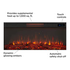 75 Landscape Electric Fireplace