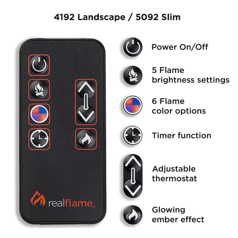 75 Landscape Electric Fireplace