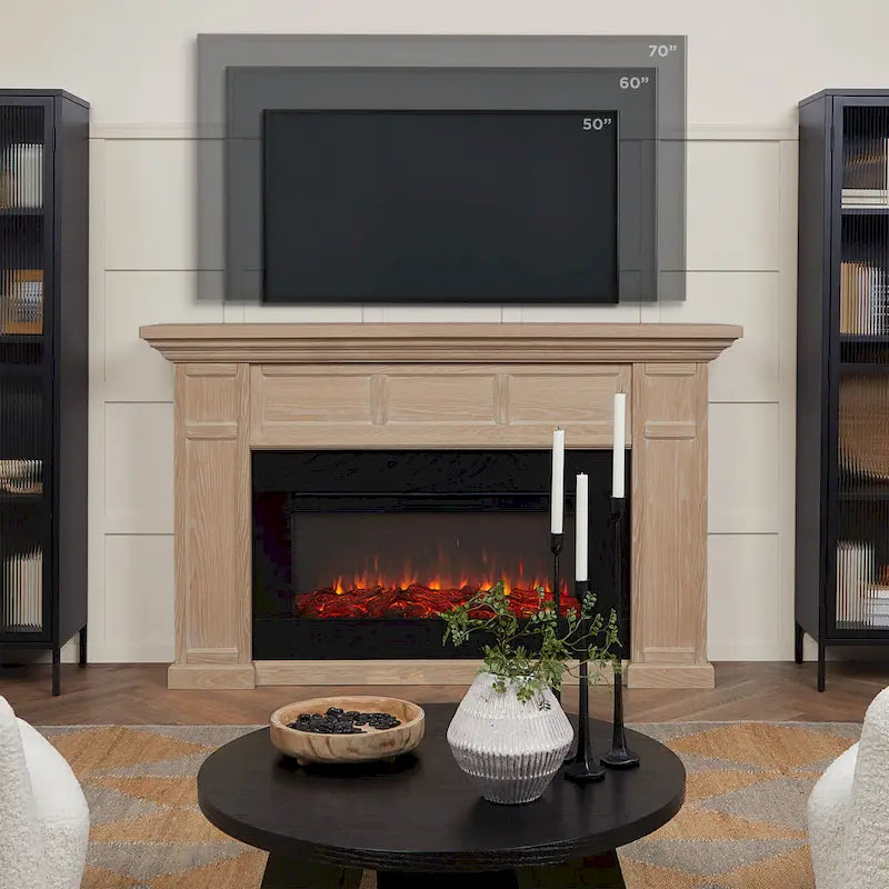 75 Landscape Electric Fireplace