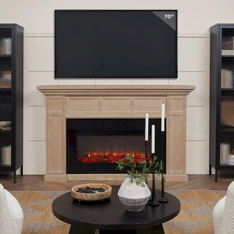 75 Landscape Electric Fireplace