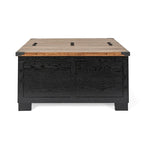 Modern Farmhouse Coffee Table with Hidden Interior Storage
