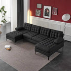 110 4-Seat U-Shaped Upholstered Sectional Sofa