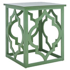 Trellis Silver Leaf End Table. - 19 W x 19 D x 23 H - 19Wx19Dx23H