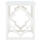Trellis Silver Leaf End Table. - 19 W x 19 D x 23 H - 19Wx19Dx23H