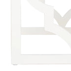 Trellis Silver Leaf End Table. - 19 W x 19 D x 23 H - 19Wx19Dx23H