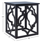 Trellis Silver Leaf End Table. - 19 W x 19 D x 23 H - 19Wx19Dx23H
