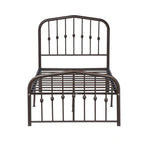 Platform Metal Bed Frame with Headboard, Iron Slat Support