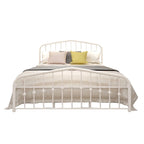 Platform Metal Bed Frame with Headboard, Iron Slat Support